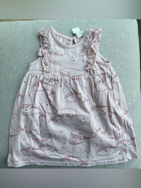 H&M: Baby Girl Pink Whale Sleeveless Dress